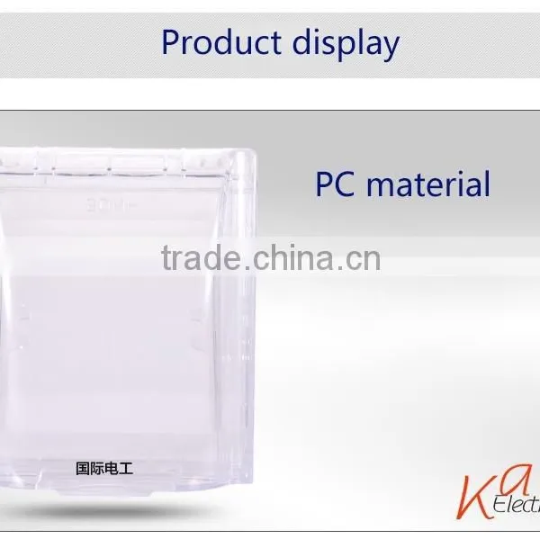 Transparent Waterproof Bathroom Light Switch Cover photo-2