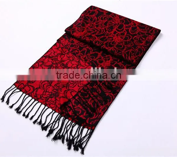2015 100%viscose Scarf Women Viscose Scarf Made in Chia D800-28