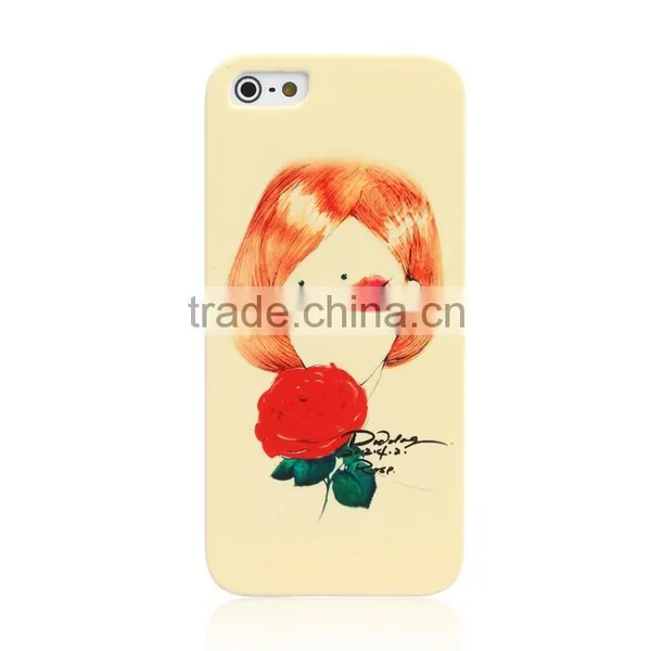 Ocase Hand Drawing Beautiful Girls Sublimation Phone Cover Case for Phone Case for Iphone6 photo-3