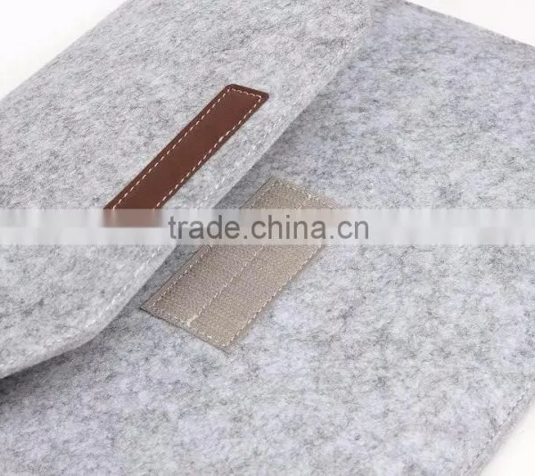 New For Macbook Wool Felt Laptop Sleeve 15inch Laptop Bag, 2016 Trending Product photo-5