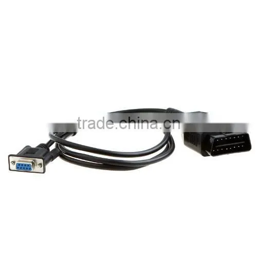 OBD2 16PIN TO DB9 RS232 Cable for Car Diagnostic Adapter Scanner