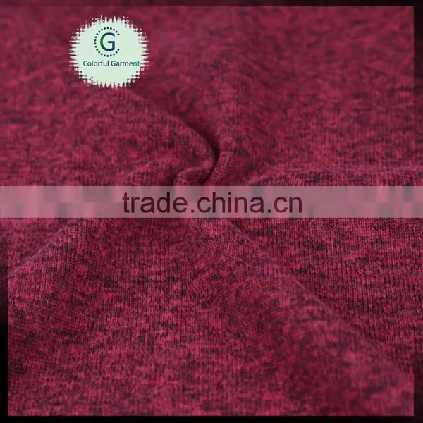 Accept Custom One Side Fleece Plain Dyed Polyester Cation Fabric for Men Suit in Autumn photo-2