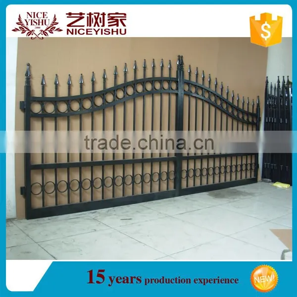 Ornamental Elegant Lowes Wrought Iron Security Doors, Designer Stainless Steel Gate Design, Modern House Gate Designs photo-4