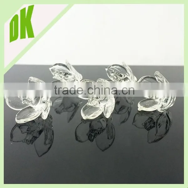 Diameter-20mm (other Sizes Also Can be Offered ) ~~ Colores :pink&yellow&green ... Wholesale Decorative Colored Glass Flowers photo-4