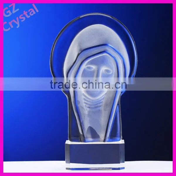 Crystal Craft Religious Glass Statue Artworks photo-6