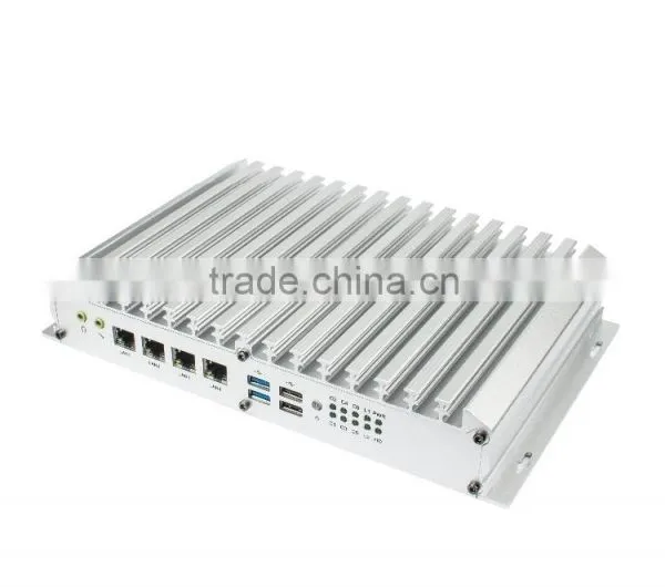 4*LAN Intel Haswell 4th Generation I3/I5/I7 CPU Barebone System Mini PC Industrial PC NIS-H892 photo-2