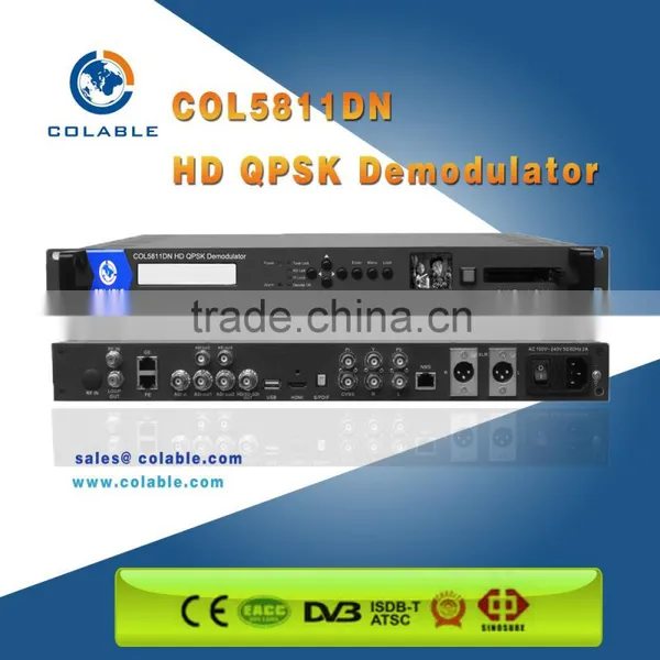 COL5811DN Digital Satellite TV IP Receiver DVB-C/S/S2/T/T2/ISDB-T/ATSC HD RF Demodulator IRD