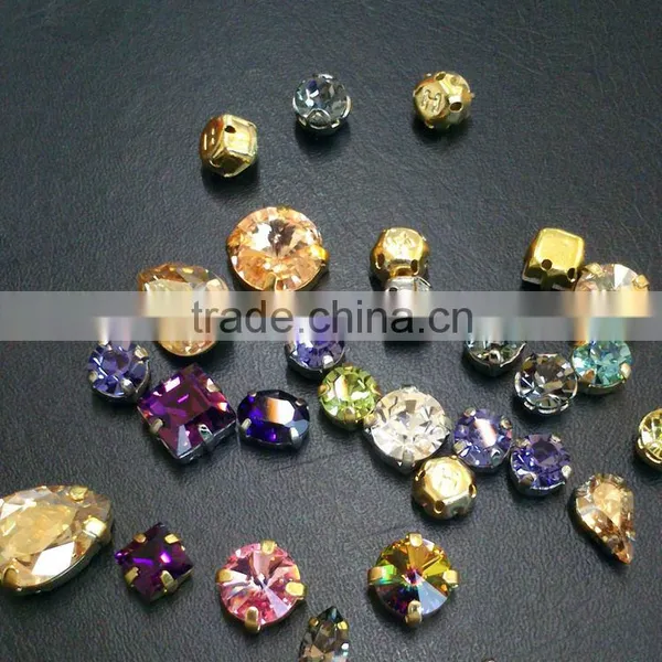 CRYSTAL UNITE Fancy Stone in Metal Setting Sew on Garments photo-2