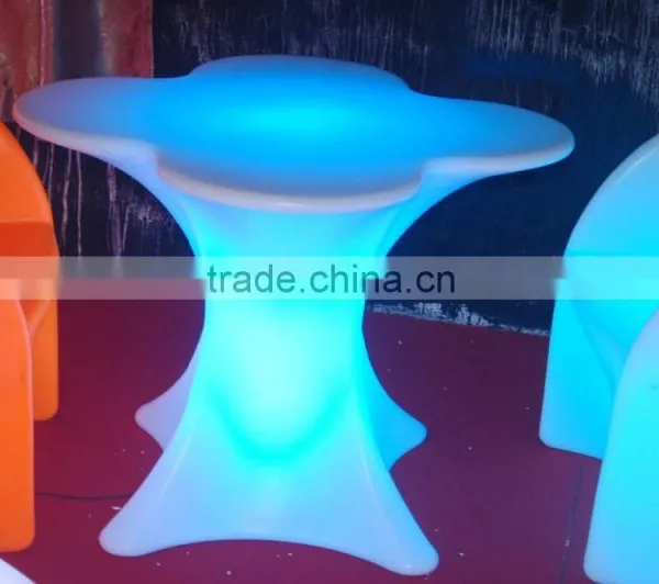 Remote Control Rgb 16 Color Changing Illuminated Nightclub LED Plastic Sofa photo-2