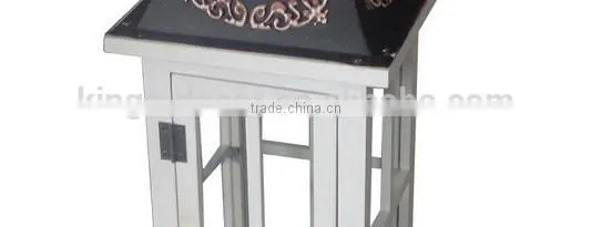 Handmade Wooden White Metal Lantern photo-5