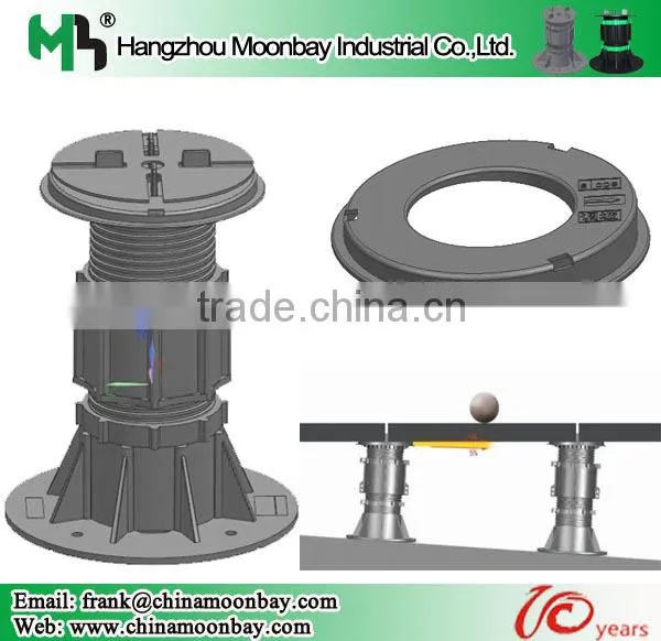 self leveling pedestal system