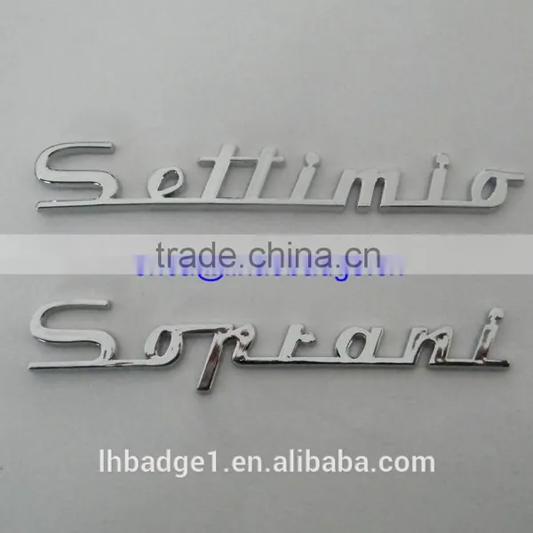 Letter Die Cut Metal Key Chain, Custom Car Logo Keyring photo-3