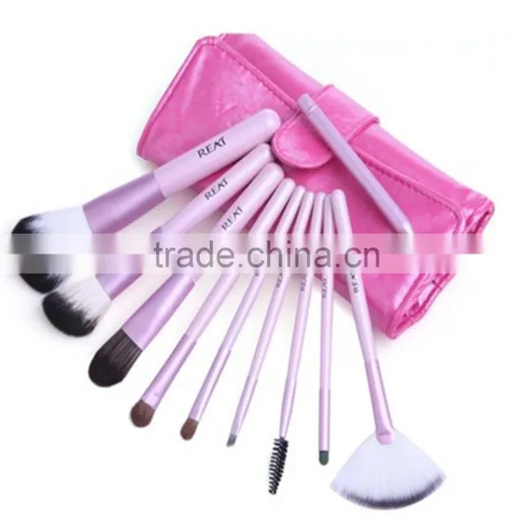 Cheapest 7 Pcs Natural Cosmetic Brush Set / Makeup Brush Set Wooden Brushes photo-5