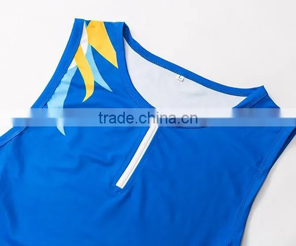 Custom Sublimation Netball Apparel Dress Shirt Bodysuit 100% Polyester photo-4