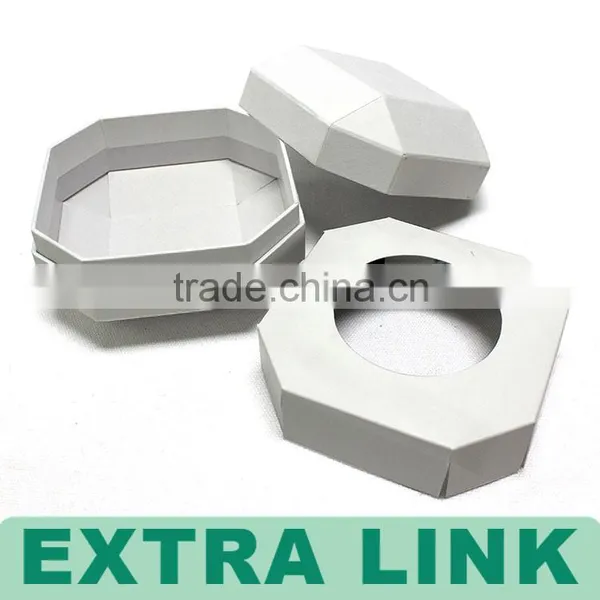 Diamond Shape Custom Logo Fancy Paper Gift Jewelry Box With Insert photo-6