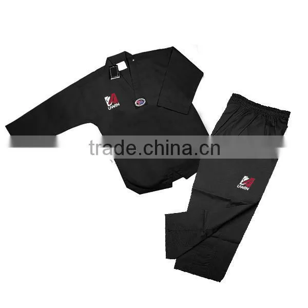 Best Quality Fashion Style Black Custom Taekwondo Suit photo-4