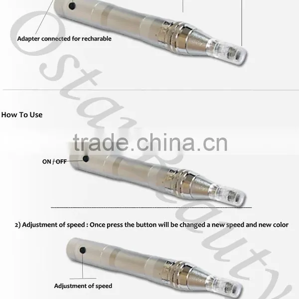 (ROHS+CE) NEW Rechargeable Microneedle Pen Meso Skin Pen DG 03N photo-2