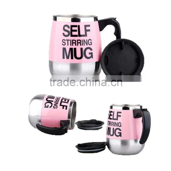 450ML Promotion Travel Stainless Steel Self Stirring Coffee Mug photo-6