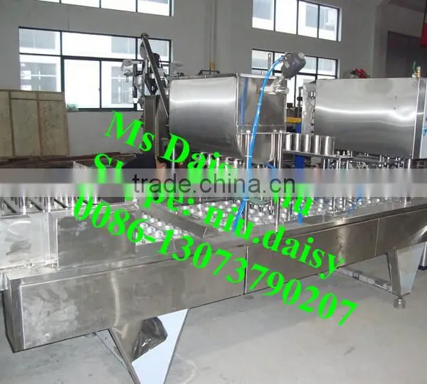 Automatic Milk Cup Filling Machine/jelly Cup Sealing Machine/plastic Cup Filling and Sealing Machine photo-5