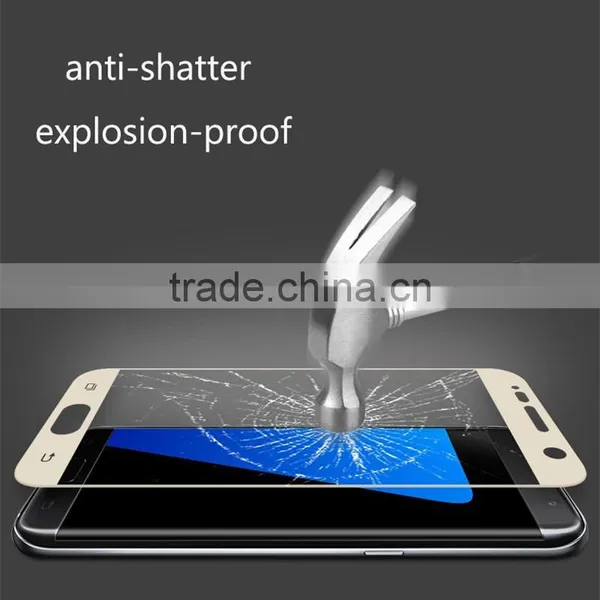 HOT 0.2MM 3D Complete Cover Tempered Glass Screen Protector For Galaxy S7 G9300 Anti-explosion 9h Glass PROTECTOR THERMAL Curved