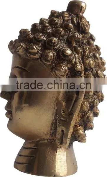 Brass Buddha Head Statue photo-3