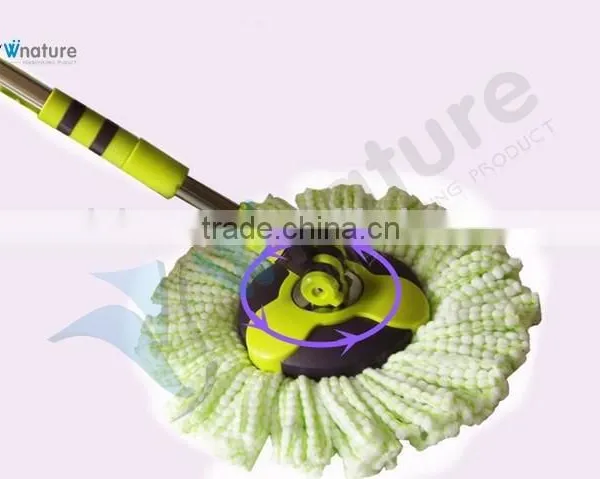 Vivinature Easy Spin Mop Single Bucket 2 Microfiber Rotating Head photo-5