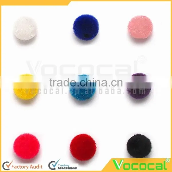 50 Pcs 7mm DIY 3D Mini Plush Ball Nail Art Slices Stickers Decoration Mixed Random Color photo-2