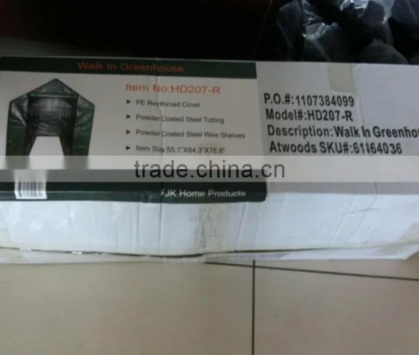 High Quality Mini Portable Plastic CoverM PE Green House Garden 3 Shelves photo-5