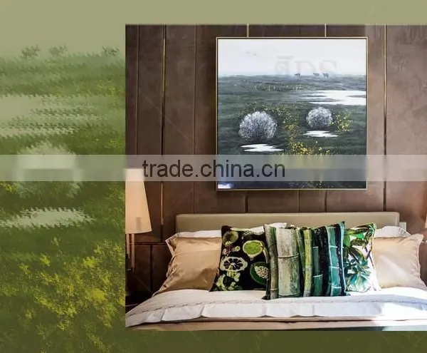 ADS Beautiful Scenery Wall Painting With Golden Foil for Wall Art photo-2