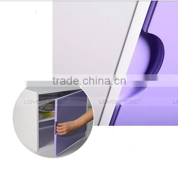 Colorful DIY Assembly Wood Cabinet MDF Stackable Cube Organizer Cube Storage Home Wood Furniture 2 Tier Storage Boxes photo-5