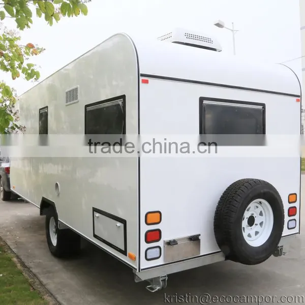 OEM Travel Caravan Trailer With Tent Furniture Fridge For Sale photo-5