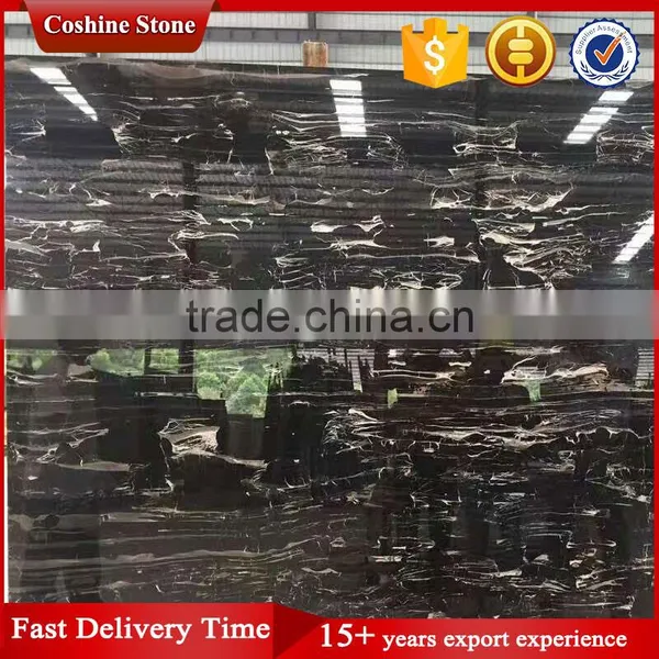 Cheap Polished Silver Dragon Black Marble Match Wall Floor Tile Design Price photo-2