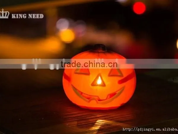 China Cheap Wholesale Small Plastic PP LED Pumpkin Halloween Decoration photo-6
