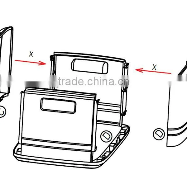 Plastic and Foldable Locked Storage Box photo-4