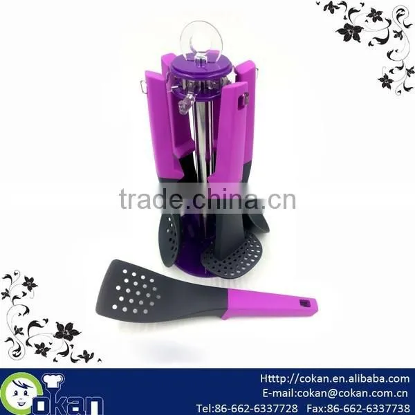 New Design 6pcs Nylon Kitchen Tool Set With Holder CK-3083 photo-3