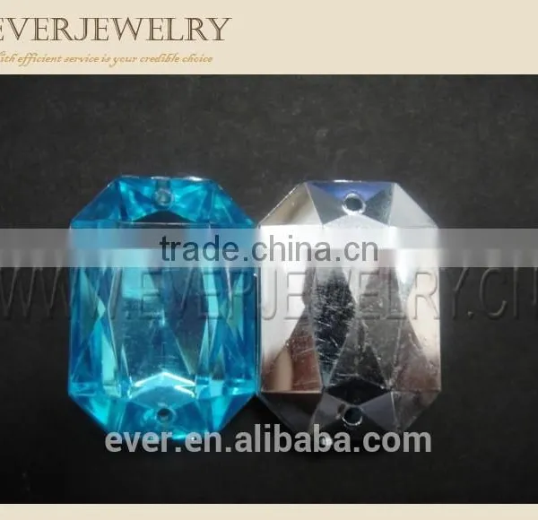 Flat Back Acrylic Rhinestone, Red Square Flat Back Acrylic Rhinestone photo-5