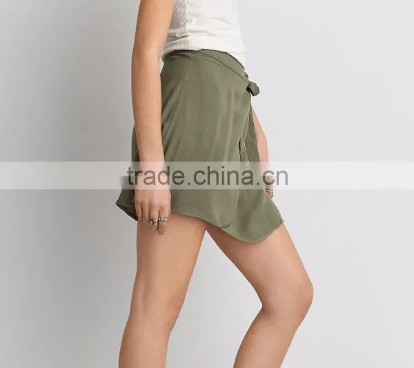 Custom Online Shopping Women Fashion 97% Cotton 3% Elastane Hot Girls Floral Printed Short Mini Skirts photo-5