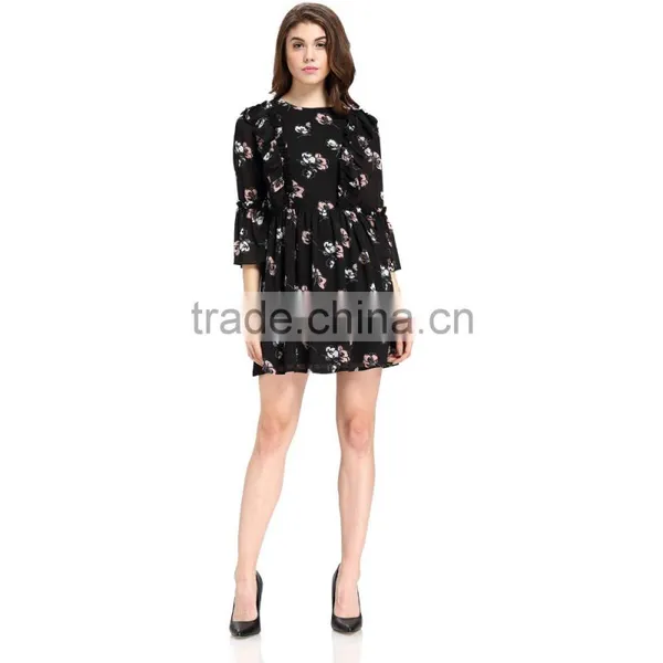 Digital Printing Ladies Fashion Dresses With Pictures photo-3