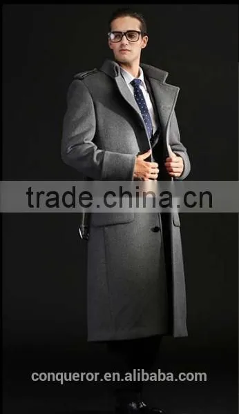 Wool Winter Coat . Men Overcoat BCL003 photo-3