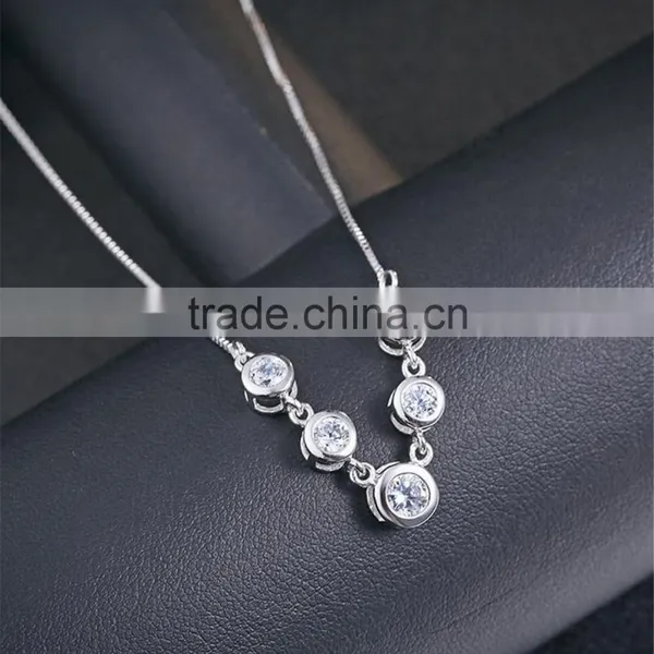 2017 New Design 925 Sterling Silver Balls Shape Pendant Necklace photo-3
