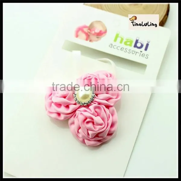 Three Flowers Peral Headwear Christmas Headband Latest Hairband Designs TLLC-48 36 cm photo-2