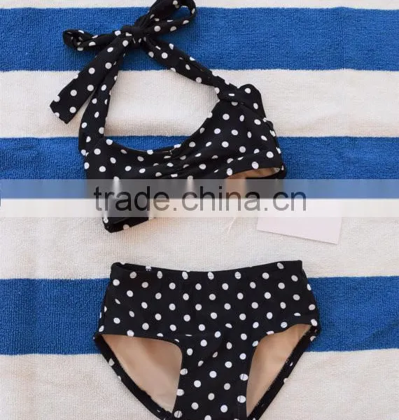 Fashionable Baby Girl Swimsuits One Piece Solid Color Child Wear Swimsuit photo-6