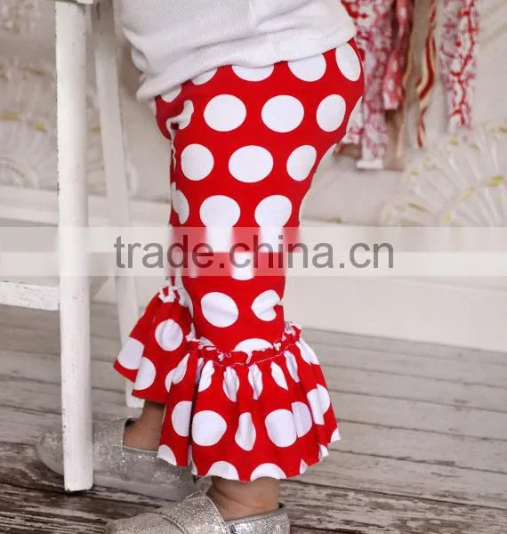 Wholesale Children's Boutique Clothing Christmas Baby Girls Ruffled Christmas Outfits photo-5