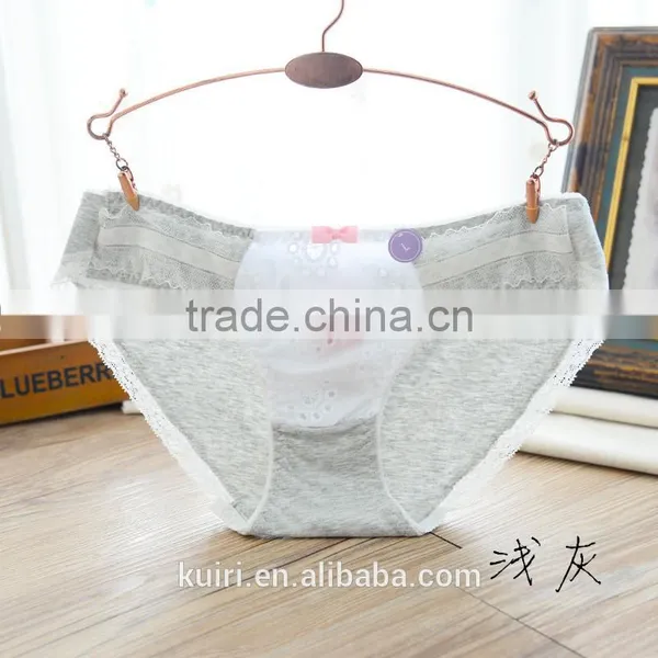 Sexy Lace Ladies Underwear Cotton Pants Young Girls Low Waist Cotton Briefs Panty photo-3