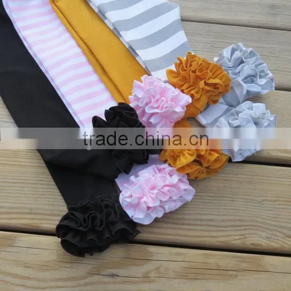 Wholesale Christmas Clothing In China,Baby Girls Cotton Striped Ruffle Pants,Icing Legging photo-2
