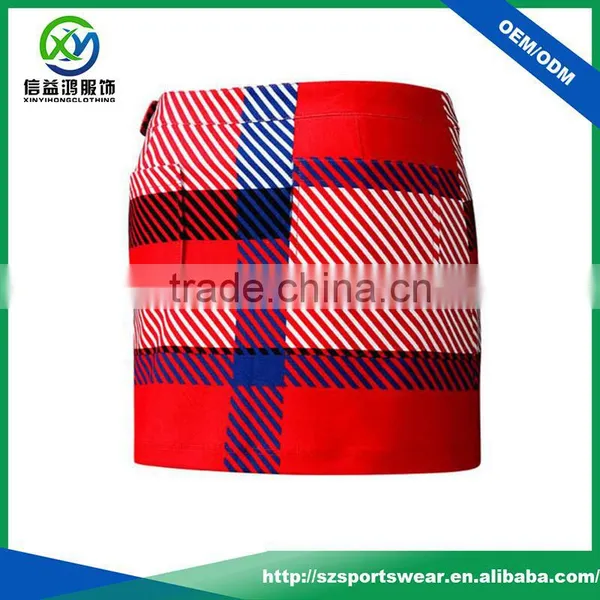 2017 Latest Fashion Color Design Ladies Slim Fit Dry Fit Skirt, Golf Skirts photo-4