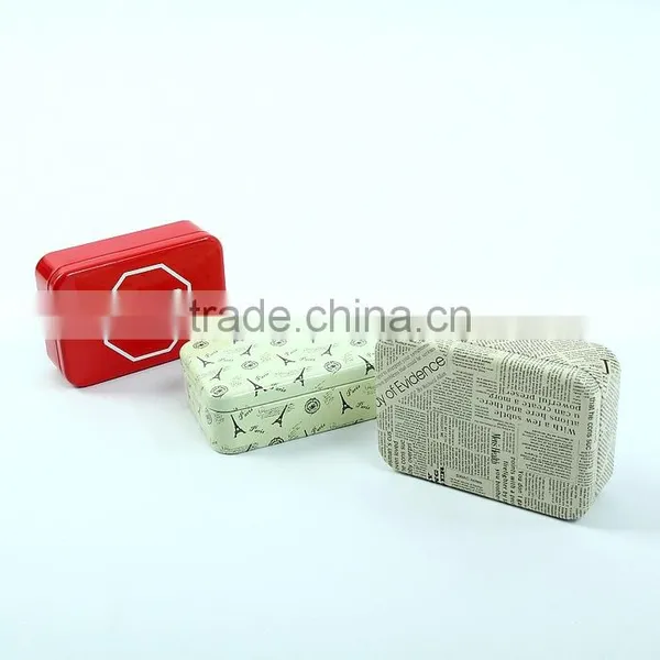R1837H Manufacturer Square Tin Box Metal Storage Box Wholesale Gum Tin Box photo-5
