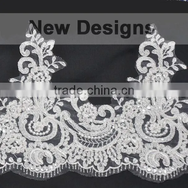 Wedding Polyester French Lace Fabric With New Designs photo-5