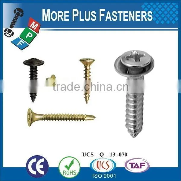 Taiwan M3.9-1.4 x 9.5mm Phillips Drive Pan Head Grade A2 Type C Point Stainless Steel Sheet Metal Screw Tapping M3 M12 With Hex photo-4