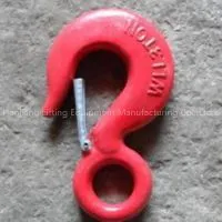 US Type Eye Hoist Hook With Latch
